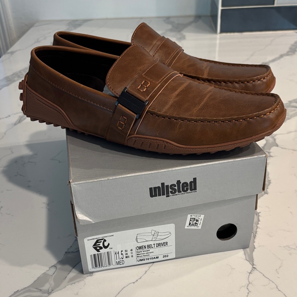 NEW Unlisted Men’s Owen Belt Driver Loafers - size 11.5